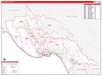 Santa Cruz, Ca Carrier Route Wall Map
